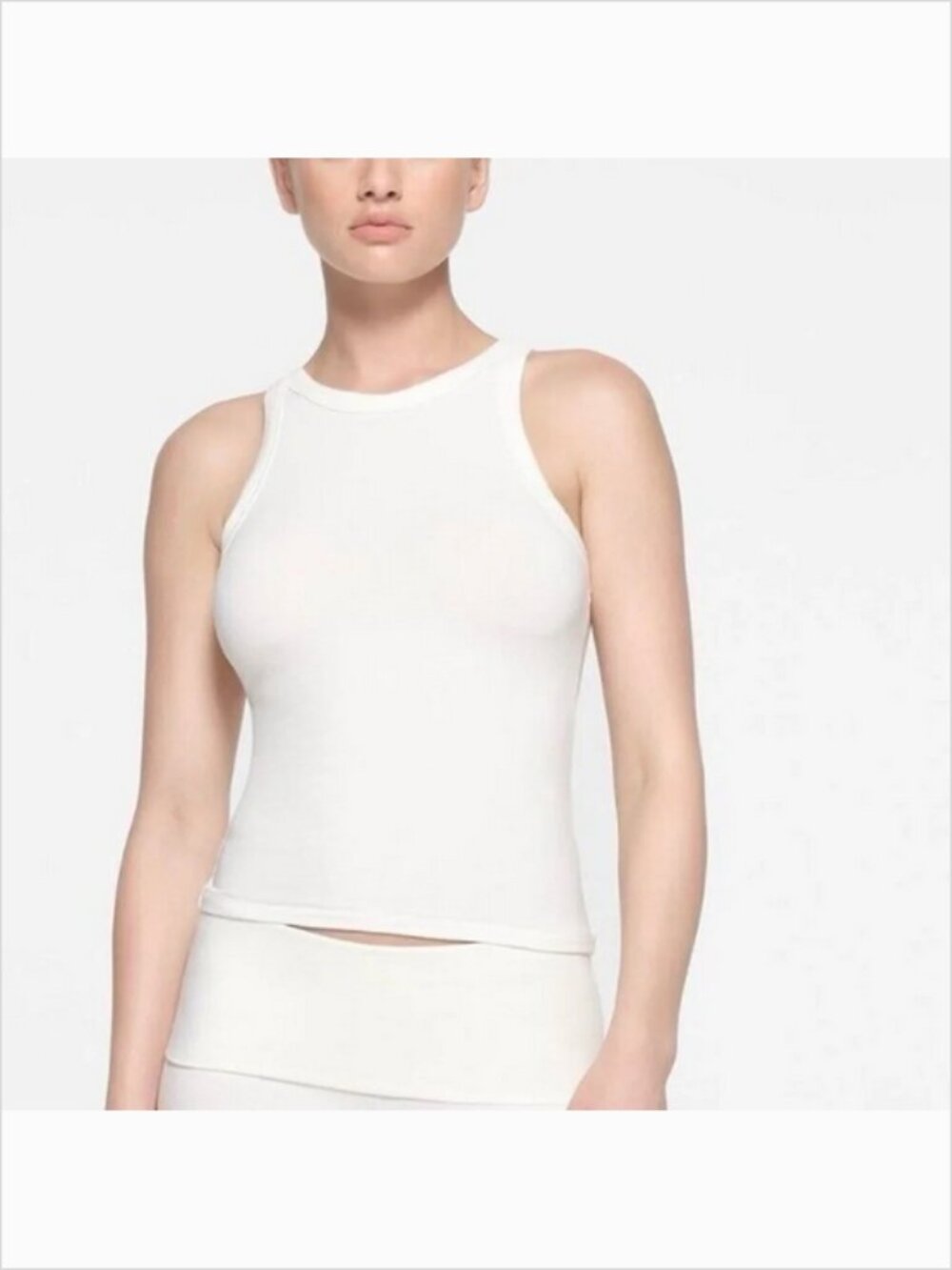 SKIMS Cotton Jersey High Nick Tank